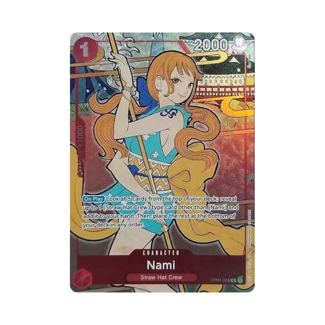 원피스 TCG 나미 R OP01-016 영문판 1주년 기념 세트 (영문판) PSA 10