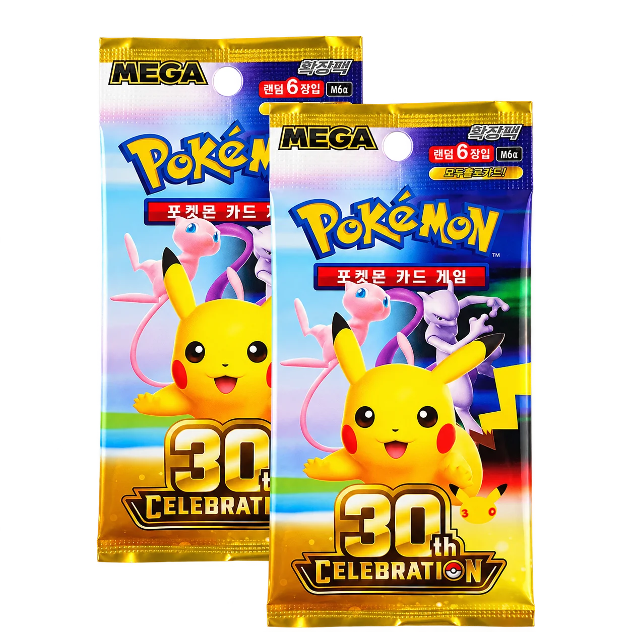 포켓몬 TCG 메가 확장팩 30주년 기념 2팩 (한글판)