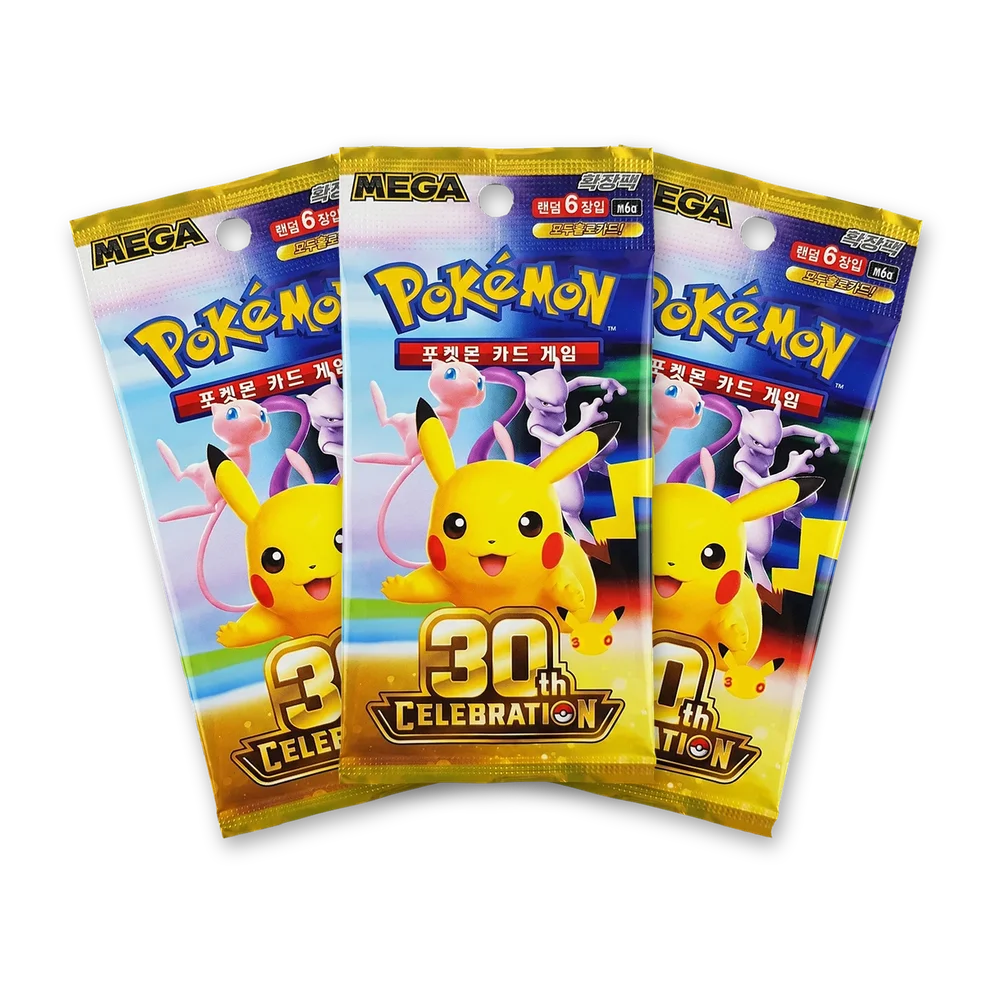 포켓몬 TCG 메가 확장팩 30주년 기념 3팩 (한글판)