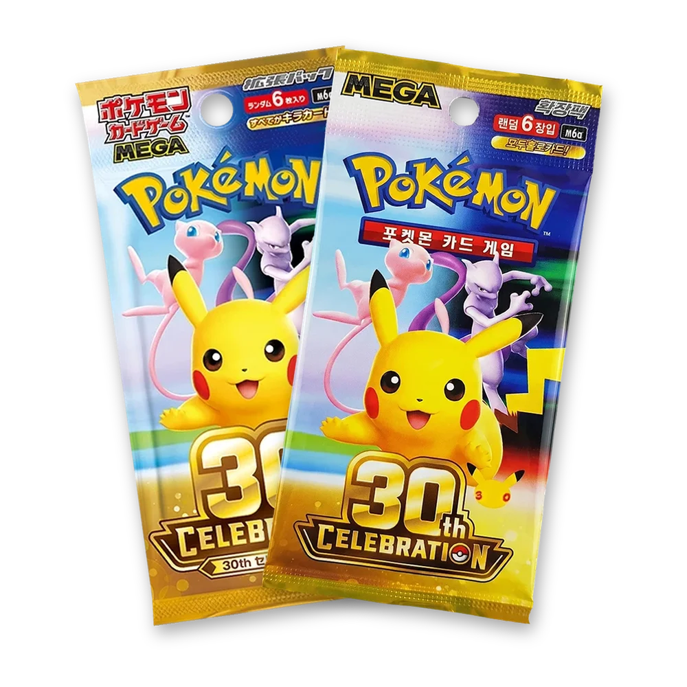 포켓몬 TCG 메가 확장팩 30주년 기념 팩 (일어판) + 한글판 1팩